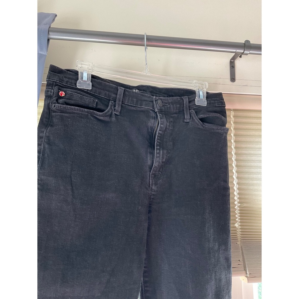 Hudson Blair High Rise Bootcut Crop Jeans Black Size 32
